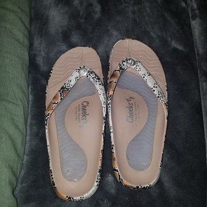 Cheeks animal print sandles